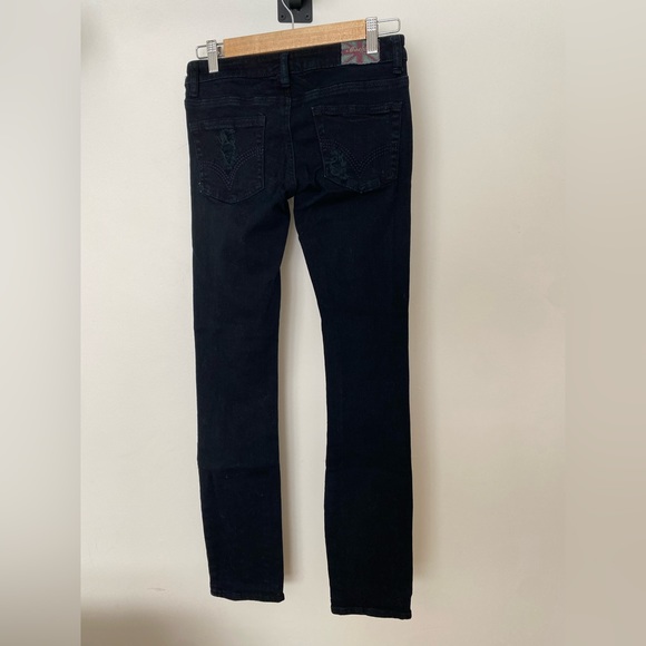 Machine Black Mid-rise Extremely Distressed Skinny Jeans - Picture 7 of 9